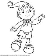 coloriage oui oui fait coucou